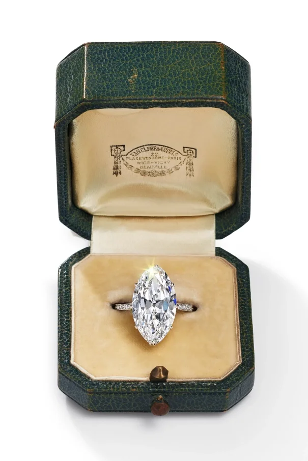 1920s Art Deco Van Cleef & Arpels diamond antique engagement ring