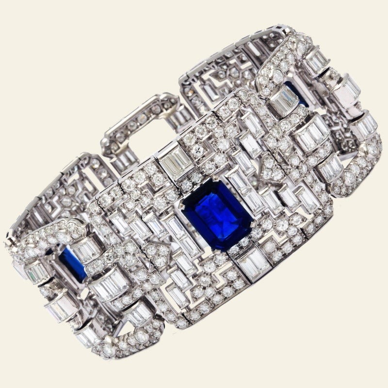 Diamond & Sapphire Bracelet, 1920s