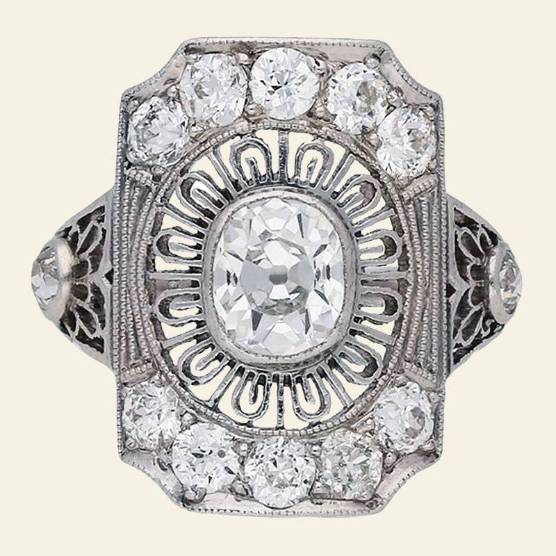 Gorham Diamond Ring, 1900s