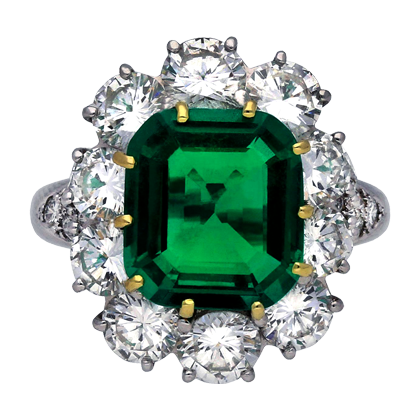 Van Cleef & Arpels Emerald and Diamond Ring, 1980