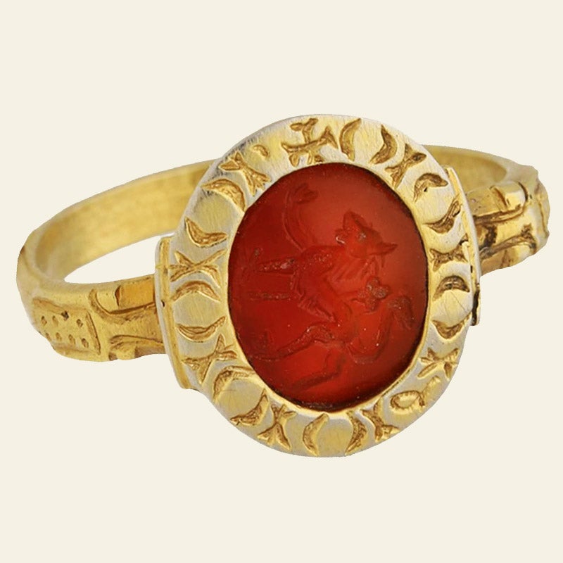 Carnelian Intaglio Ring, 11th Century