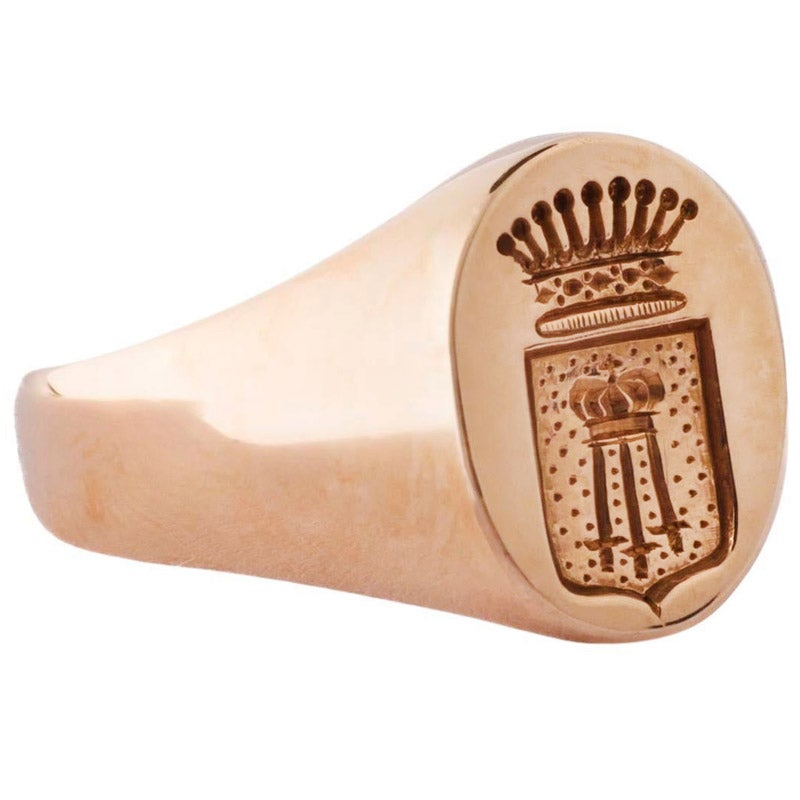 French Art Deco Signet Ring, ca. 1920
